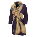 Cute Voodoo Doll Print Men's Bathrobe