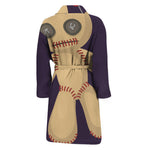 Cute Voodoo Doll Print Men's Bathrobe