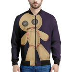 Cute Voodoo Doll Print Men's Bomber Jacket