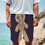 Cute Voodoo Doll Print Men's Cargo Shorts