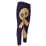 Cute Voodoo Doll Print Men's Compression Pants