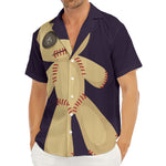 Cute Voodoo Doll Print Men's Deep V-Neck Shirt