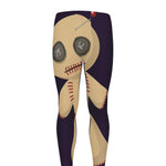 Cute Voodoo Doll Print Men's leggings