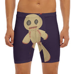 Cute Voodoo Doll Print Men's Long Boxer Briefs