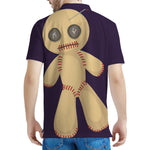 Cute Voodoo Doll Print Men's Polo Shirt
