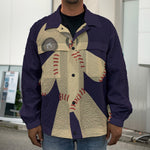 Cute Voodoo Doll Print Men's Shirt Jacket