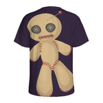 Cute Voodoo Doll Print Men's Sports T-Shirt