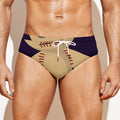 Cute Voodoo Doll Print Men's Swim Briefs