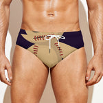 Cute Voodoo Doll Print Men's Swim Briefs