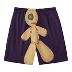 Cute Voodoo Doll Print Men's Swim Trunks