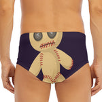 Cute Voodoo Doll Print Men's Triangle Swim Briefs