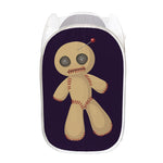 Cute Voodoo Doll Print Mesh Laundry Hamper