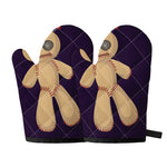 Cute Voodoo Doll Print Oven Mitts