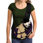 Cute Voodoo Doll Print Pet Sling Carrier