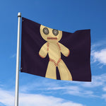 Cute Voodoo Doll Print Polyester Flag