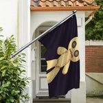 Cute Voodoo Doll Print Polyester Flag