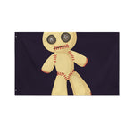 Cute Voodoo Doll Print Polyester Flag