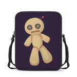 Cute Voodoo Doll Print Rectangular Crossbody Bag