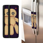 Cute Voodoo Doll Print Refrigerator Handle Covers