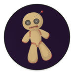 Cute Voodoo Doll Print Round Floor Mat