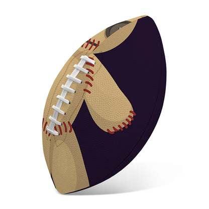 Cute Voodoo Doll Print Rugby Ball