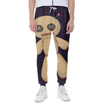 Cute Voodoo Doll Print Scuba Joggers