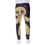 Cute Voodoo Doll Print Scuba Joggers