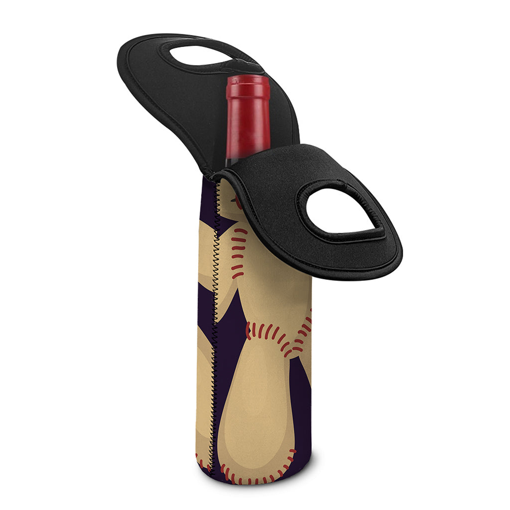 Cute Voodoo Doll Print Single Neoprene Wine Tote