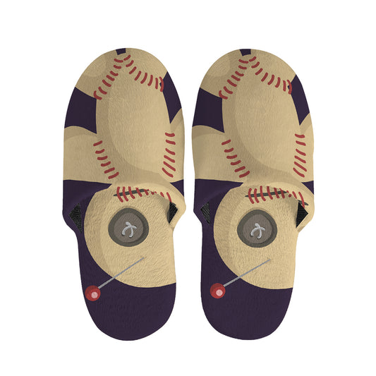 Cute Voodoo Doll Print Slippers