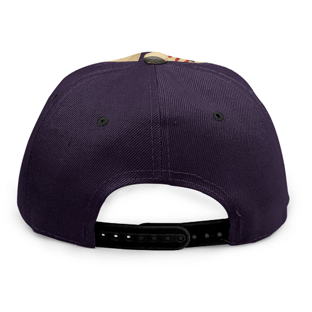Cute Voodoo Doll Print Snapback Cap