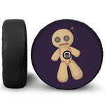 Cute Voodoo Doll Print Tire Cover With Camera Hole