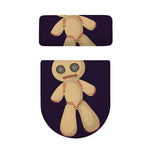 Cute Voodoo Doll Print Toilet Lid And Tank Cover Set