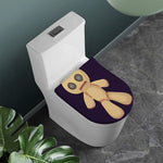 Cute Voodoo Doll Print Toilet Lid Cover