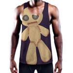 Cute Voodoo Doll Print Training Tank Top