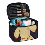 Cute Voodoo Doll Print Travel Makeup Bag