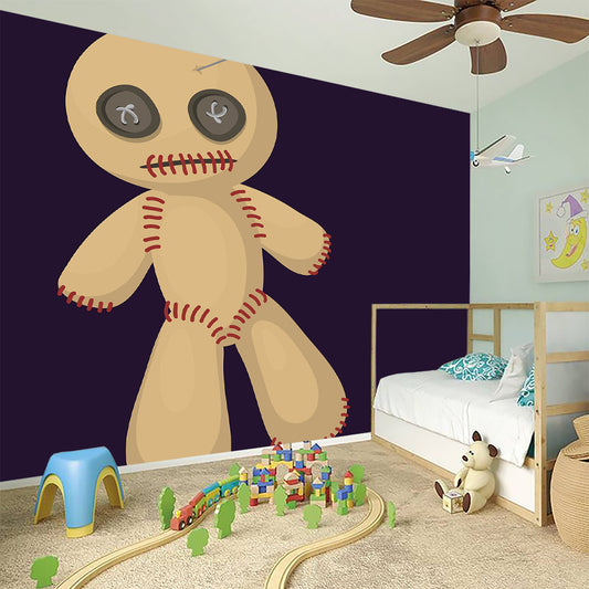 Cute Voodoo Doll Print Wall Sticker