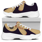 Cute Voodoo Doll Print White Chunky Shoes