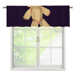 Cute Voodoo Doll Print Window Valance