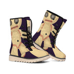 Cute Voodoo Doll Print Winter Boots