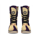 Cute Voodoo Doll Print Winter Boots
