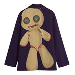 Cute Voodoo Doll Print Women's Blazer