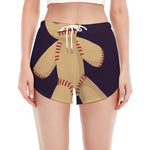 Cute Voodoo Doll Print Women's Split Running Shorts