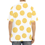 Cute Waffle Pattern Print Aloha Shirt