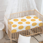 Cute Waffle Pattern Print Baby Crib Sheet