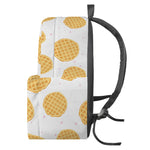 Cute Waffle Pattern Print Backpack