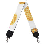 Cute Waffle Pattern Print Bag Strap