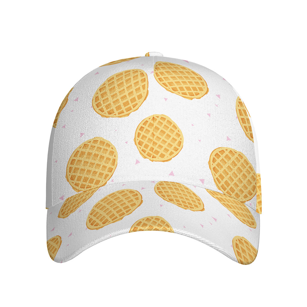 Cute Waffle Pattern Print Baseball Cap