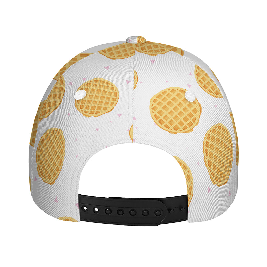 Cute Waffle Pattern Print Baseball Cap