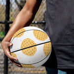 Cute Waffle Pattern Print Basketball