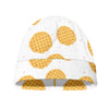 Cute Waffle Pattern Print Beanie